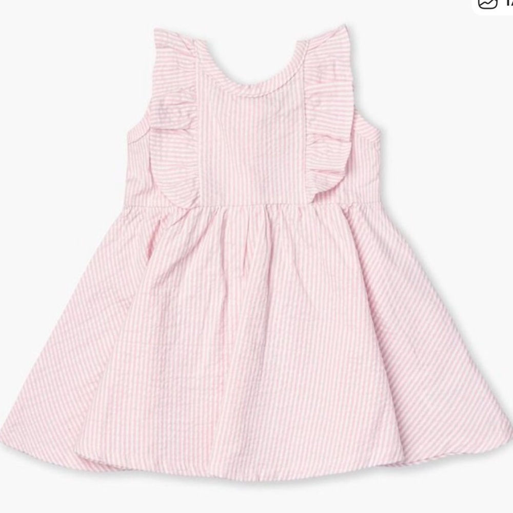 Monica + Andy Pink Seersucker Dress 6/7